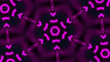 Psikedelik Kaleydoskop Patlaması simetrik kaleydoskop şekilleri patlıyor ve canlı renklerle beatendly döngülerde şekil değiştiriyor