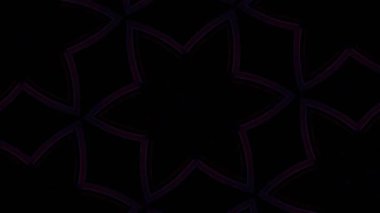 Psikedelik Kaleydoskop Patlaması simetrik kaleydoskop şekilleri patlıyor ve canlı renklerle beatendly döngülerde şekil değiştiriyor