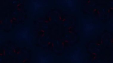 Psikedelik Kaleydoskop Patlaması simetrik kaleydoskop şekilleri patlıyor ve canlı renklerle beatendly döngülerde şekil değiştiriyor