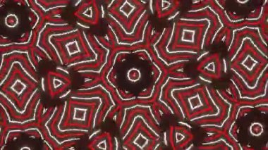 Psikedelik Kaleydoskop Patlaması simetrik kaleydoskop şekilleri patlıyor ve canlı renklerle beatendly döngülerde şekil değiştiriyor