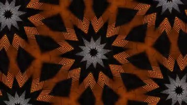 Psikedelik Kaleydoskop Patlaması simetrik kaleydoskop şekilleri patlıyor ve canlı renklerle beatendly döngülerde şekil değiştiriyor