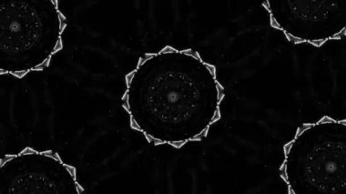 Psikedelik Kaleydoskop Patlaması simetrik kaleydoskop şekilleri patlıyor ve canlı renklerle beatendly döngülerde şekil değiştiriyor