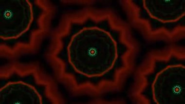 Psychedelic Kaleidoscope Burst Symmetric kaleidoscope shapes bursting and morphing with vibrant colors on beatfriendly loops