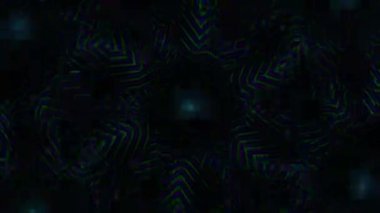 Psikedelik Kaleydoskop Patlaması simetrik kaleydoskop şekilleri patlıyor ve canlı renklerle beatendly döngülerde şekil değiştiriyor