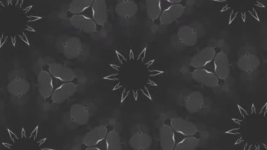 Psikedelik Kaleydoskop Patlaması simetrik kaleydoskop şekilleri patlıyor ve canlı renklerle beatendly döngülerde şekil değiştiriyor