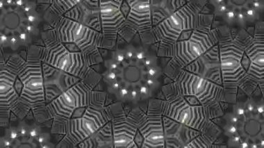 Psikedelik Kaleydoskop Patlaması simetrik kaleydoskop şekilleri patlıyor ve canlı renklerle beatendly döngülerde şekil değiştiriyor