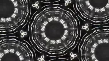 Psikedelik Kaleydoskop Patlaması simetrik kaleydoskop şekilleri patlıyor ve canlı renklerle beatendly döngülerde şekil değiştiriyor