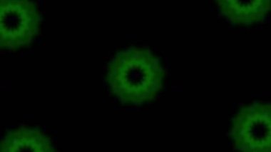 Psikedelik Kaleydoskop Patlaması simetrik kaleydoskop şekilleri patlıyor ve canlı renklerle beatendly döngülerde şekil değiştiriyor