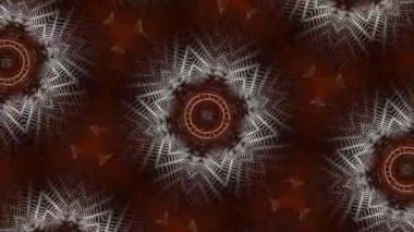 Psikedelik Kaleydoskop Patlaması simetrik kaleydoskop şekilleri patlıyor ve canlı renklerle beatendly döngülerde şekil değiştiriyor