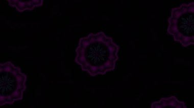 Psikedelik Kaleydoskop Patlaması simetrik kaleydoskop şekilleri patlıyor ve canlı renklerle beatendly döngülerde şekil değiştiriyor