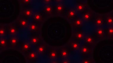 Psikedelik Kaleydoskop Patlaması simetrik kaleydoskop şekilleri patlıyor ve canlı renklerle beatendly döngülerde şekil değiştiriyor