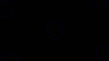 Psikedelik Kaleydoskop Patlaması simetrik kaleydoskop şekilleri patlıyor ve canlı renklerle beatendly döngülerde şekil değiştiriyor