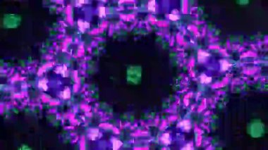 Psychedelic Kaleidoscope Burst Symmetric kaleidoscope shapes bursting and morphing with vibrant colors on beatfriendly loops