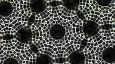 Psikedelik Kaleydoskop Patlaması simetrik kaleydoskop şekilleri patlıyor ve canlı renklerle beatendly döngülerde şekil değiştiriyor