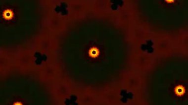 Psikedelik Kaleydoskop Patlaması simetrik kaleydoskop şekilleri patlıyor ve canlı renklerle beatendly döngülerde şekil değiştiriyor