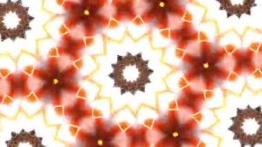 Psikedelik Kaleydoskop Patlaması simetrik kaleydoskop şekilleri patlıyor ve canlı renklerle beatendly döngülerde şekil değiştiriyor