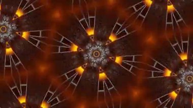 Psikedelik Kaleydoskop Patlaması simetrik kaleydoskop şekilleri patlıyor ve canlı renklerle beatendly döngülerde şekil değiştiriyor