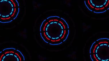 Psikedelik Kaleydoskop Patlaması simetrik kaleydoskop şekilleri patlıyor ve canlı renklerle beatendly döngülerde şekil değiştiriyor