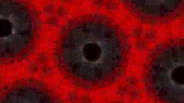 Psikedelik Kaleydoskop Patlaması simetrik kaleydoskop şekilleri patlıyor ve canlı renklerle beatendly döngülerde şekil değiştiriyor