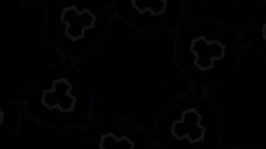 Psikedelik Kaleydoskop Patlaması simetrik kaleydoskop şekilleri patlıyor ve canlı renklerle beatendly döngülerde şekil değiştiriyor