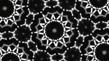 Psikedelik Kaleydoskop Patlaması simetrik kaleydoskop şekilleri patlıyor ve canlı renklerle beatendly döngülerde şekil değiştiriyor