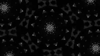 Psikedelik Kaleydoskop Patlaması simetrik kaleydoskop şekilleri patlıyor ve canlı renklerle beatendly döngülerde şekil değiştiriyor