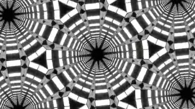 Psikedelik Kaleydoskop Patlaması simetrik kaleydoskop şekilleri patlıyor ve canlı renklerle beatendly döngülerde şekil değiştiriyor