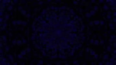 Psikedelik Kaleydoskop Patlaması simetrik kaleydoskop şekilleri patlıyor ve canlı renklerle beatendly döngülerde şekil değiştiriyor