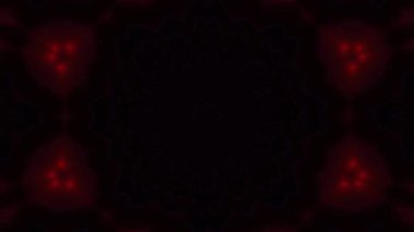 Psikedelik Kaleydoskop Patlaması simetrik kaleydoskop şekilleri patlıyor ve canlı renklerle beatendly döngülerde şekil değiştiriyor