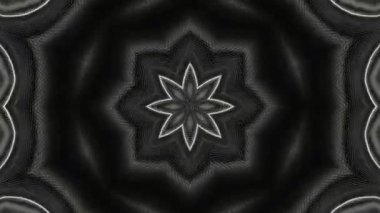 Psikedelik Kaleydoskop Patlaması simetrik kaleydoskop şekilleri patlıyor ve canlı renklerle beatendly döngülerde şekil değiştiriyor