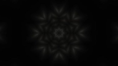 Psikedelik Kaleydoskop Patlaması simetrik kaleydoskop şekilleri patlıyor ve canlı renklerle beatendly döngülerde şekil değiştiriyor