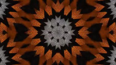 Psikedelik Kaleydoskop Patlaması simetrik kaleydoskop şekilleri patlıyor ve canlı renklerle beatendly döngülerde şekil değiştiriyor