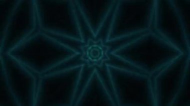 Psikedelik Kaleydoskop Patlaması simetrik kaleydoskop şekilleri patlıyor ve canlı renklerle beatendly döngülerde şekil değiştiriyor
