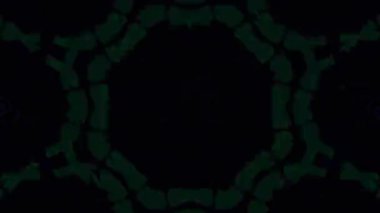 Psikedelik Kaleydoskop Patlaması simetrik kaleydoskop şekilleri patlıyor ve canlı renklerle beatendly döngülerde şekil değiştiriyor