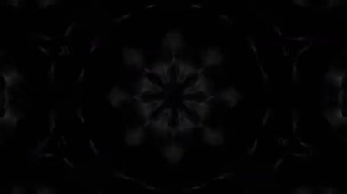 Psikedelik Kaleydoskop Patlaması simetrik kaleydoskop şekilleri patlıyor ve canlı renklerle beatendly döngülerde şekil değiştiriyor