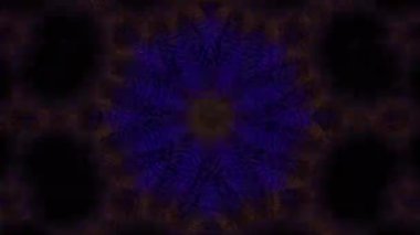 Psikedelik Kaleydoskop Patlaması simetrik kaleydoskop şekilleri patlıyor ve canlı renklerle beatendly döngülerde şekil değiştiriyor