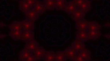 Psikedelik Kaleydoskop Patlaması simetrik kaleydoskop şekilleri patlıyor ve canlı renklerle beatendly döngülerde şekil değiştiriyor