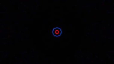 Psikedelik Kaleydoskop Patlaması simetrik kaleydoskop şekilleri patlıyor ve canlı renklerle beatendly döngülerde şekil değiştiriyor