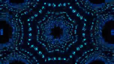 Psikedelik Kaleydoskop Patlaması simetrik kaleydoskop şekilleri patlıyor ve canlı renklerle beatendly döngülerde şekil değiştiriyor