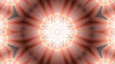 Psikedelik Kaleydoskop Patlaması simetrik kaleydoskop şekilleri patlıyor ve canlı renklerle beatendly döngülerde şekil değiştiriyor