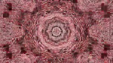 Psikedelik Kaleydoskop Patlaması simetrik kaleydoskop şekilleri patlıyor ve canlı renklerle beatendly döngülerde şekil değiştiriyor