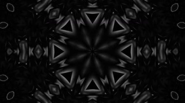 Psikedelik Kaleydoskop Patlaması simetrik kaleydoskop şekilleri patlıyor ve canlı renklerle beatendly döngülerde şekil değiştiriyor