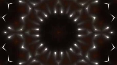 Psikedelik Kaleydoskop Patlaması simetrik kaleydoskop şekilleri patlıyor ve canlı renklerle beatendly döngülerde şekil değiştiriyor