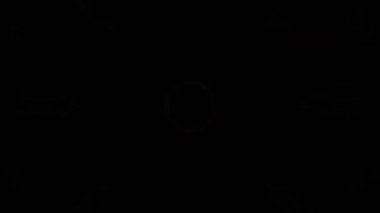 Psikedelik Kaleydoskop Patlaması simetrik kaleydoskop şekilleri patlıyor ve canlı renklerle beatendly döngülerde şekil değiştiriyor