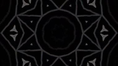 Psikedelik Kaleydoskop Patlaması simetrik kaleydoskop şekilleri patlıyor ve canlı renklerle beatendly döngülerde şekil değiştiriyor