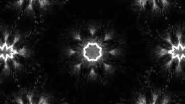 Psikedelik Kaleydoskop Patlaması simetrik kaleydoskop şekilleri patlıyor ve canlı renklerle beatendly döngülerde şekil değiştiriyor