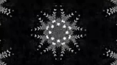 Psikedelik Kaleydoskop Patlaması simetrik kaleydoskop şekilleri patlıyor ve canlı renklerle beatendly döngülerde şekil değiştiriyor