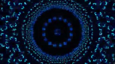 Psikedelik Kaleydoskop Patlaması simetrik kaleydoskop şekilleri patlıyor ve canlı renklerle beatendly döngülerde şekil değiştiriyor