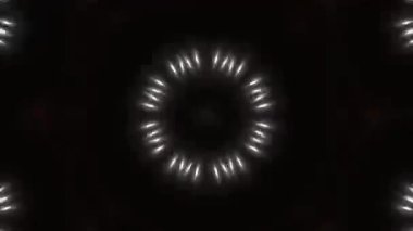 Psikedelik Kaleydoskop Patlaması simetrik kaleydoskop şekilleri patlıyor ve canlı renklerle beatendly döngülerde şekil değiştiriyor