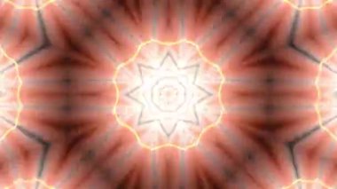 Psikedelik Kaleydoskop Patlaması simetrik kaleydoskop şekilleri patlıyor ve canlı renklerle beatendly döngülerde şekil değiştiriyor